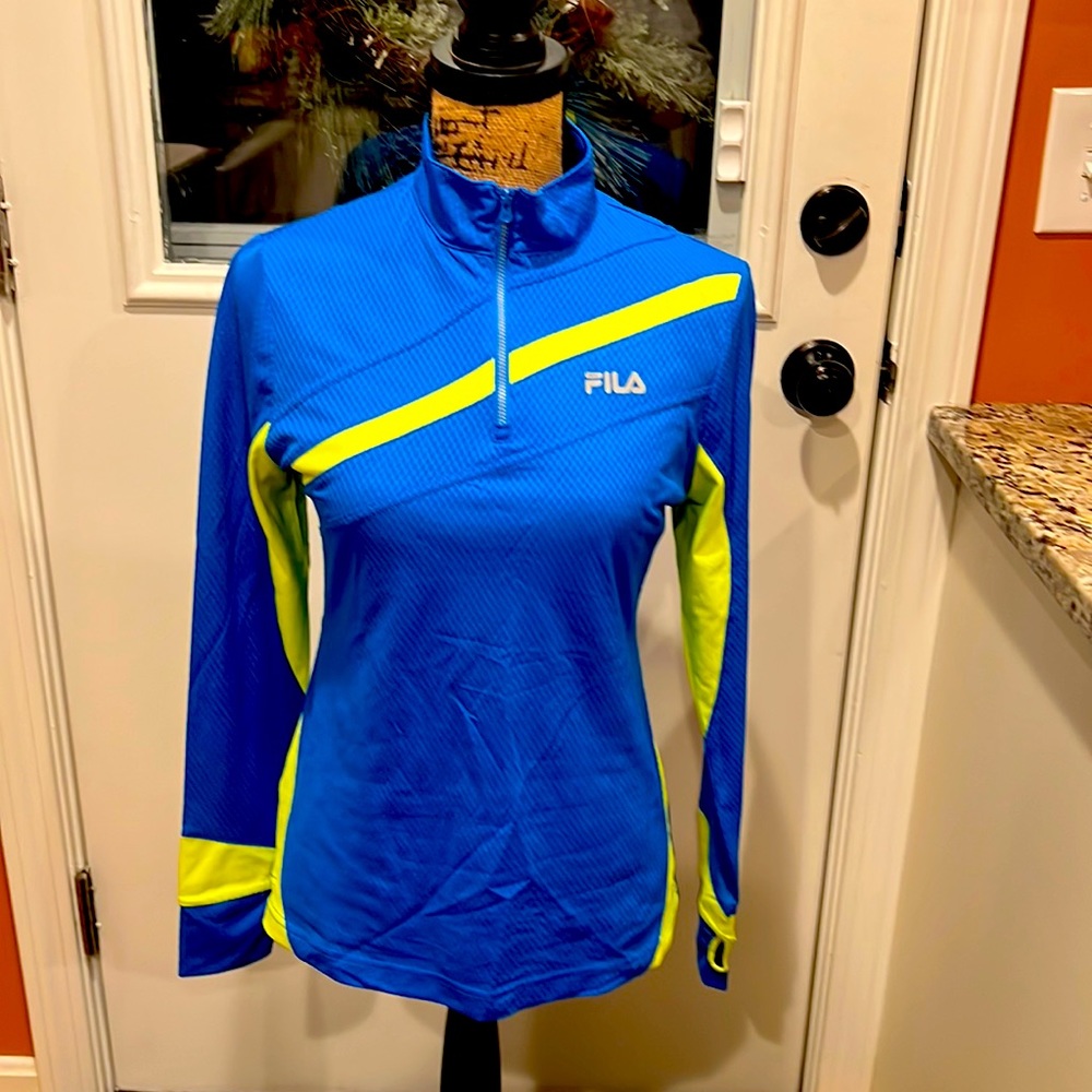 Quarter zip fila running top